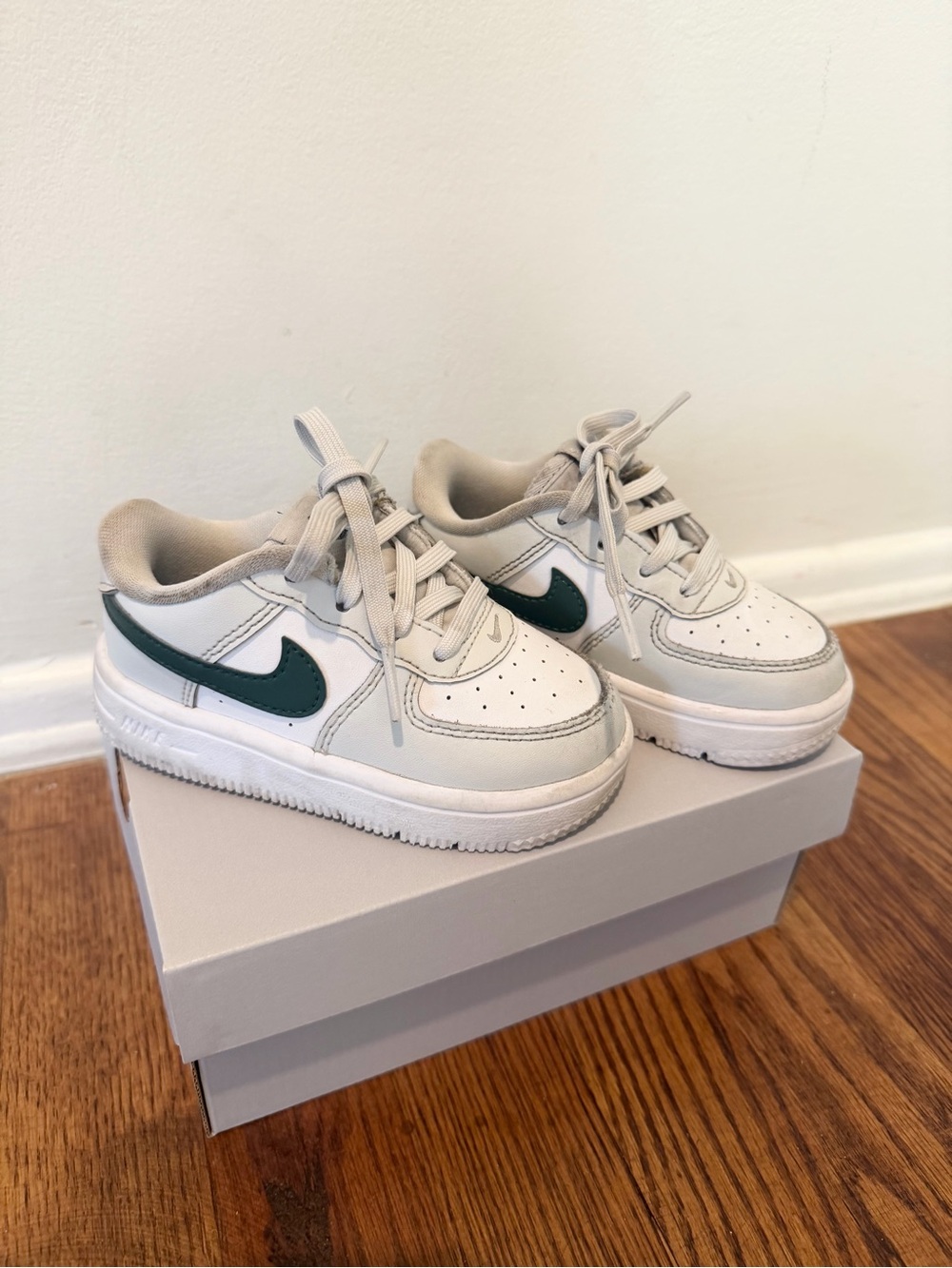 Nike Force 1 Low Lace TD- Photon Dust/White